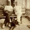 1930 Ташкент И И Соколовский с мужем своей сестры Валерии - Николаем Михайловичем Долгушиным