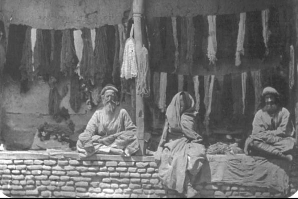 1871 Бухара Продавцы Шелка