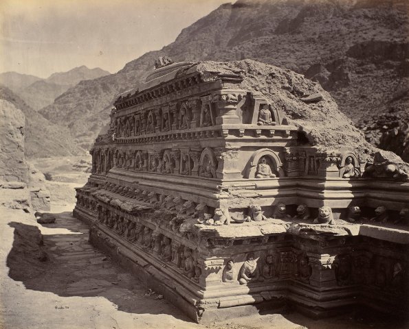 1879 Buddist Mazarn near Ali Masjid, Reglar Troops of Peshavar Valley