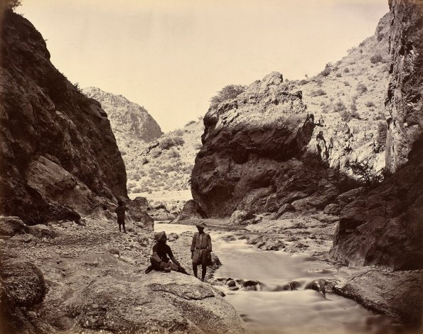 1879 Canyon under Ali Mesjid towards Kutakushta, Reglar Troops of Peshavar Valley