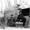 1888 Кашгар Экспедиционный отряд Б. Л. Громбчевского на бивуаке в саду российского консульства