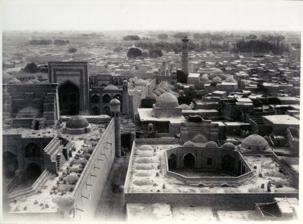 1896-1904 Панорама Хивы с минарета Джума