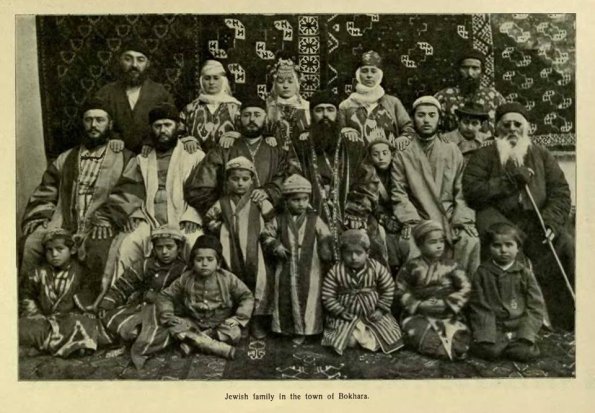 1899 Бухара Еврейская Семья Фото О Олафсена из Книги Эмир Бухары и Его Страна