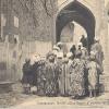 1900 Samarkand Shakh-Zinda Men at Tomb