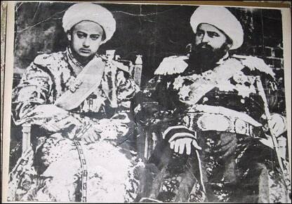 1903 Эмир Aлимхан и величество  Эмир Абдулахатхан Бухарский Эмират 1903 год