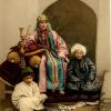 1904 Бухарская Семья Знаменитое Фото Раскрашенное