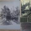 1907 Ташкент Коллаж Фото Памятнику в Городском Саду