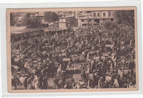 1910 Предпл Ташкент Предпл Открытка Базар в Старом Городе