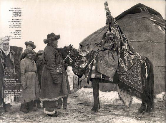 1910 Kazakh Bride on Horse
