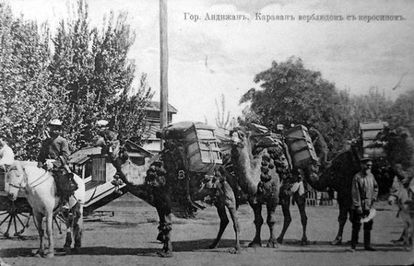 1910 Kerosin Transportation in Andijan