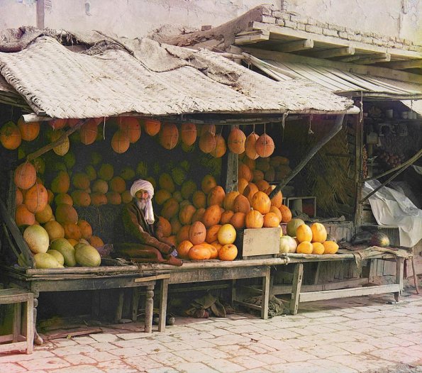 1910 Melon Selling Man Samarkand