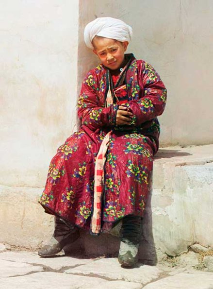 1910 Samarkand Pupil with Book