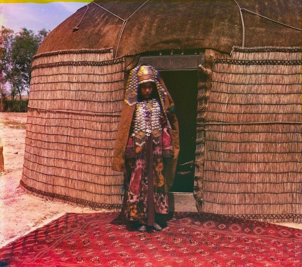 1911 Текинка в Национальном Костюме Фото Прокудина-Горского