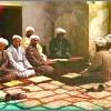 1911 Samarkand Bukharan Medrese Students and Ahmad Donish (Ahmad-Kalla), Also Bukharan