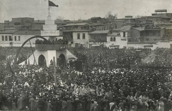 1924 Ташкент Махалля Дегрез Митинг в Честь 8 Марта