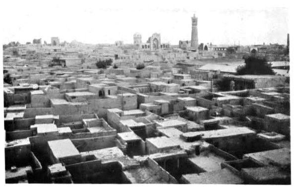 1925 Бухара Вид на Город со Стен Арка