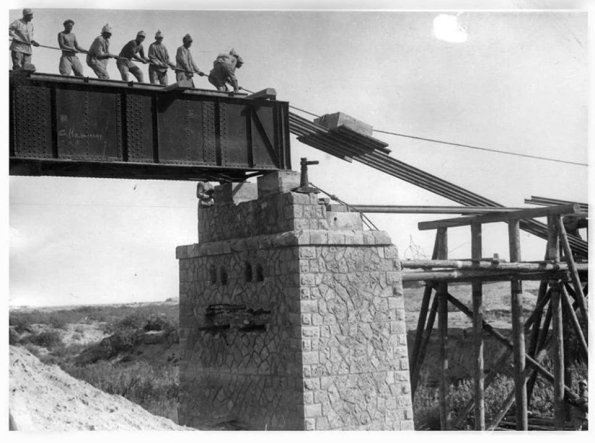 1925 Railway Repair of Bridge between Samsonovo - Termez