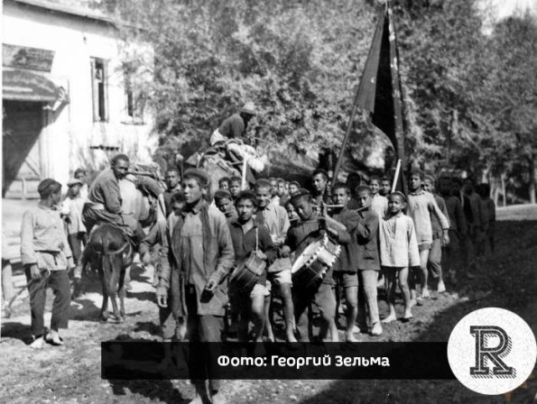 1926 Ташкент Первый Пионерский Отряд Фото Г Зельмана