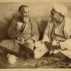 1930 Предпл Ташкент Двое Пожилых Мужчин за Разговором