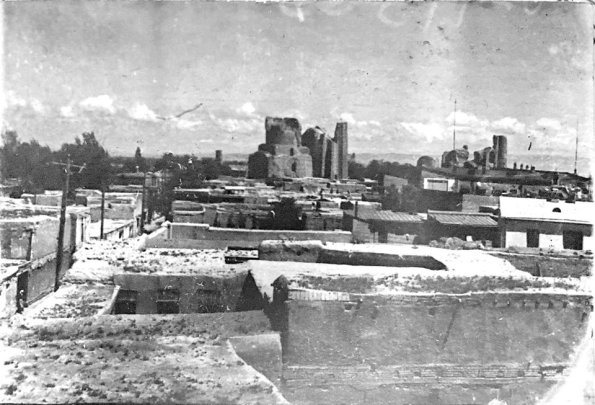 1930 Самарканд Вид на Мечеть Биби-Ханым с Медресе Шейбани-Хана