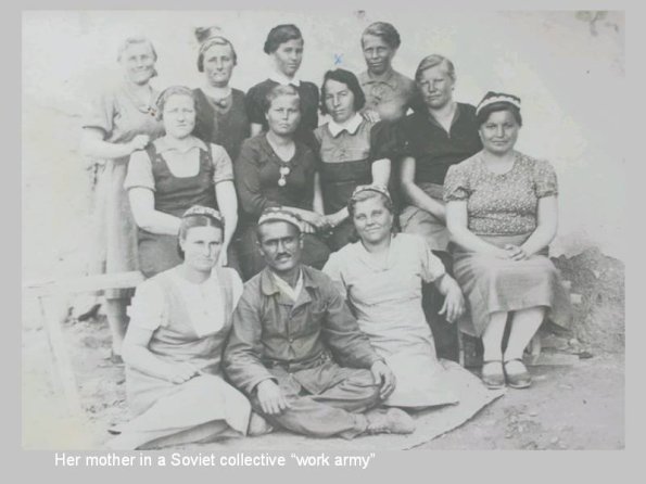 1930 German Women and Uzbek in Brigade of Workers