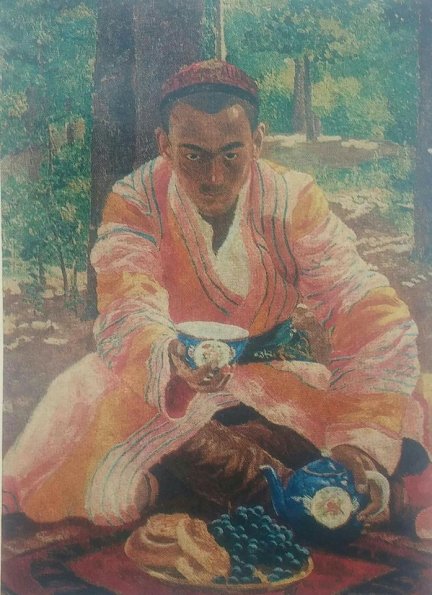 1930 Tashkent Postkard Tashkenbayev Portrait