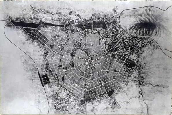1935 Самарканд Карта Развития Города