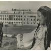 1938 Ташкент Девушка на Фоне Клуба Текстильщиков
