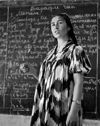 1955 Math Teacher at kolkhoz School