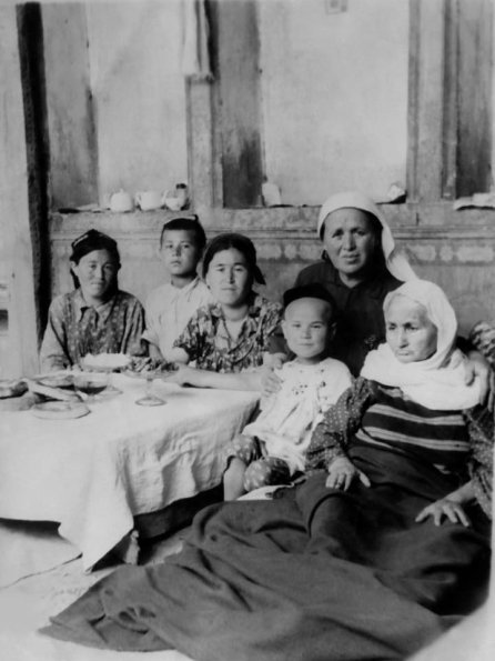 1955 Uzbek Women and Kids