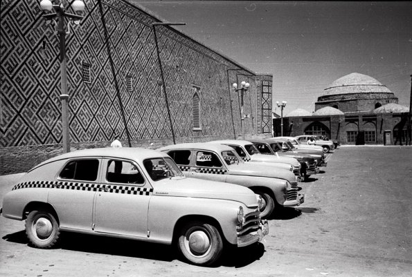 1958 Самарканд Стоянка на Пл Регистан