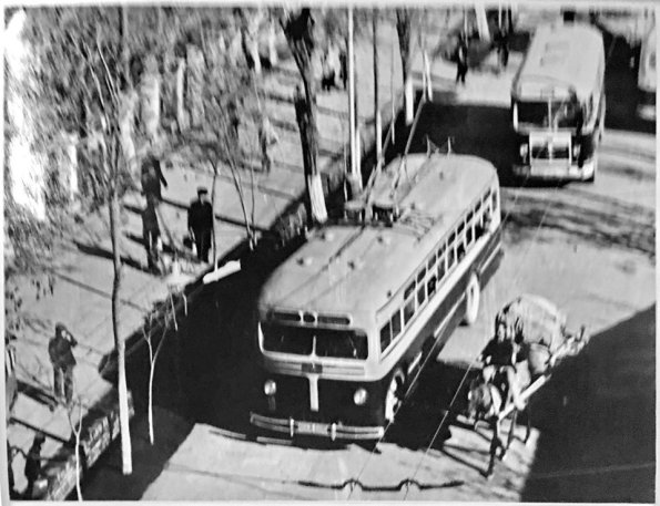 1958 Самарканд Троллейбус на Ташкентской Улице