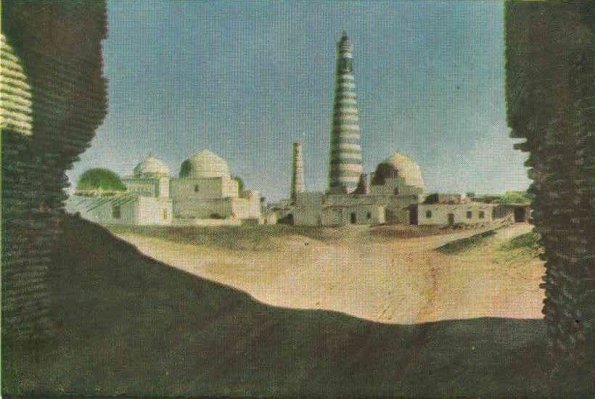 1958 Узбекистан Почтовая Карточка Хива Минарет Ходжа Ислам 1910 1
