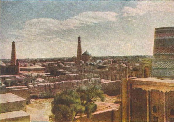 1958 Узбекистан Почтовая Карточка Хива Общий  Вид Города