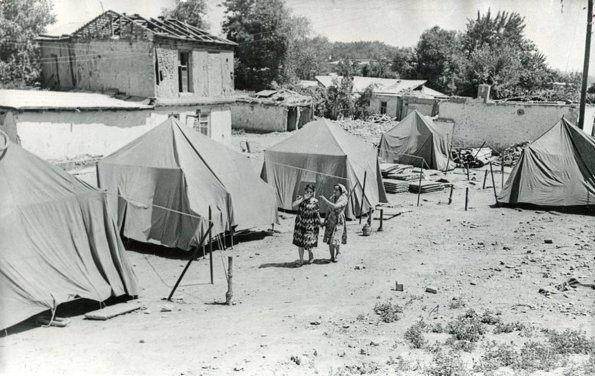 1966 Ташкент Один из Палаточных Городков после Землетрясения