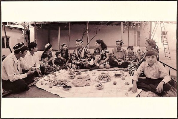 1972 Mukum Sultanov with Family Tajikistan