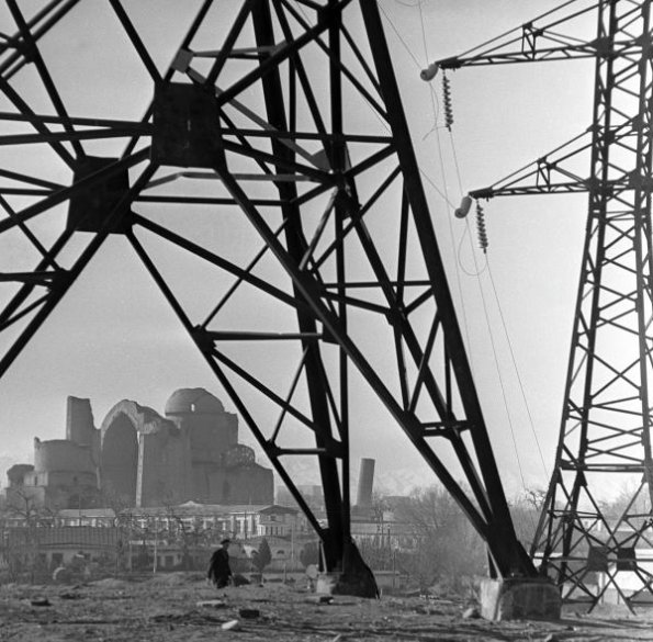 1974 Узбекистан Линии Электропередач у Старого Города