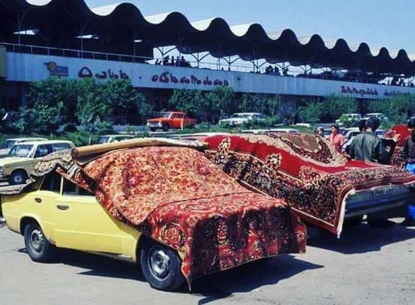 1974 Tashkent Chorsu Market Carpet Sale