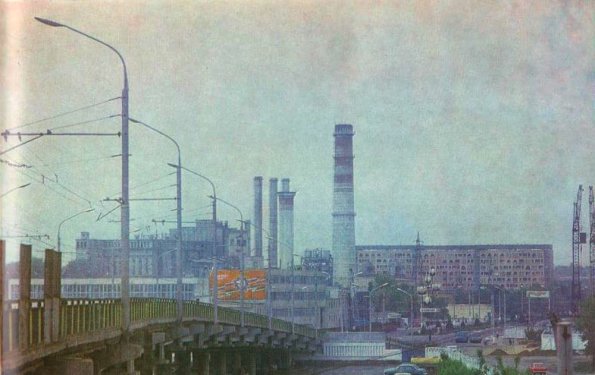 1976 Ташкент Улица Б Хмельницкого и Таш ТЭЦ