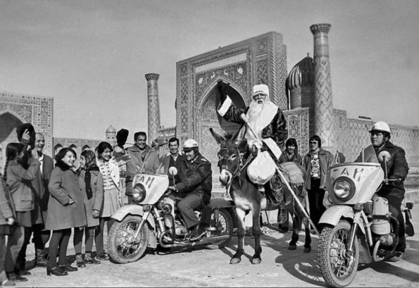 1978 Самарканд Дед Мороз и Сотрудники ГАИ