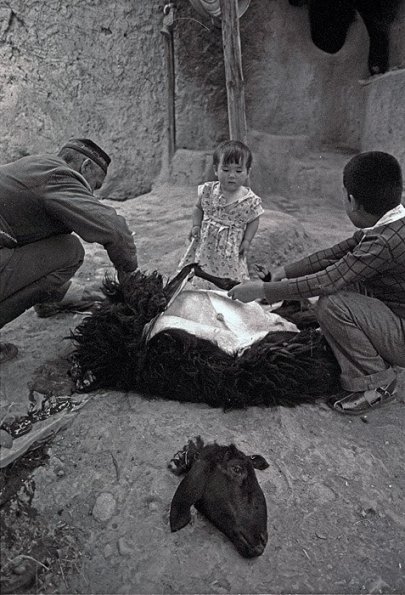 1979 Таджикистан Закалывание Барана для Гостя