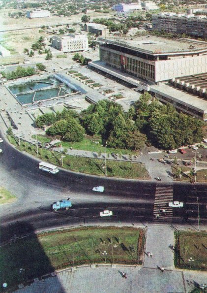 1986 Ташкент Вид на ГУМ с Гостиницы Москва